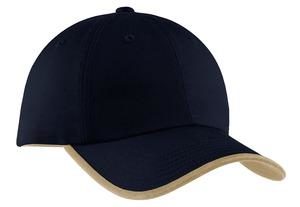 Port & Company - Twill Cap with Contrast Visor Trim and Underbill.  CP87