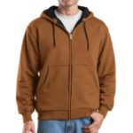 CornerStone - Heavyweight Full-Zip Hooded Sweatshirt with Thermal Lining.  CS620