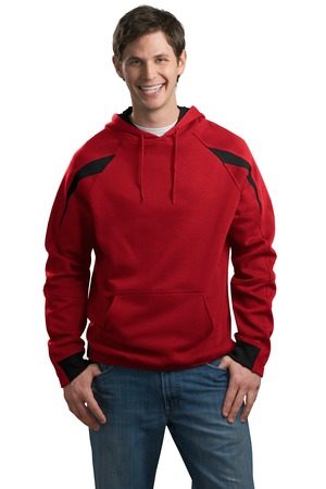 Sport-Tek - Color-Spliced Pullover Hooded Sweatshirt. F266