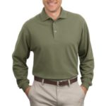 Port Authority - Long Sleeve Pique Knit Polo. K320