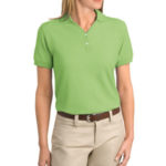 DISCONTINUED Port Authority - Ladies 100% Organic Cotton Sport Shirt.  L496