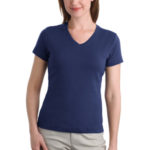 Port Authority - Ladies Modern Stretch Cotton V-Neck Shirt. L516V