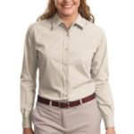 Port Authority - Ladies Long Sleeve Easy Care  Soil Resistant Shirt.  L607