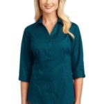 IMPROVED Port Authority Ladies 3/4-Sleeve Blouse. L6290