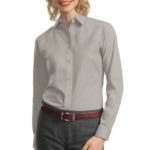Port Authority - Ladies Long Sleeve Value Poplin Shirt. L632