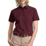Port Authority - Ladies Short Sleeve Value Cotton Twill Shirt. L635