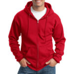 Port & Company - 7.8-oz Full-Zip Hooded Sweatshirt. PC78ZH