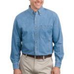 Port Authority - Long Sleeve Denim Shirt. S600