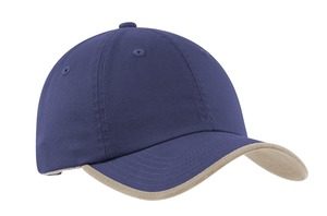 Port Authority - Twill Cap with Contrast Visor Trim and Underbill.  UBWT